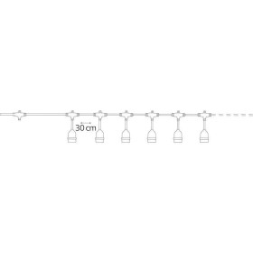 LED-Lichterkette CARNAVAL-ROLL 10MT Schwarz E27 1,5mm2