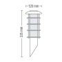 XXLED Applique de jardin SPRUCE-1 E27 60W Type 1 - vue détaillée