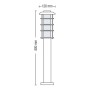 XXLED Garten-Stehleuchte SPRUCE-4 E27 60W Typ 4 - Detailansicht