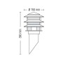 XXLED Lampada da parete da giardino BEECH-1 E27 60W Tipo 1 - vista dettagliata