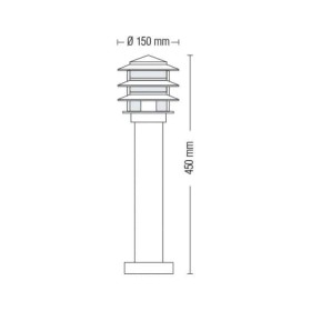 Garten-Stehleuchte BUCHE-3 E27 60W Typ 3