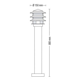 Garten-Stehleuchte BUCHE-4 E27 60W Typ 4