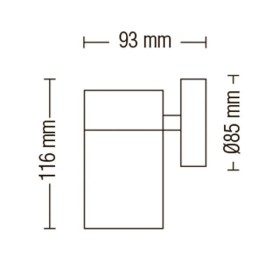 Garten Wandleuchte MANOLIA-1 GU10 35W