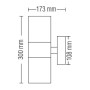 XXLED Faretto da giardino MANOLIA-3 E27 2x60W - vista dettagliata