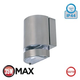 XXLED Lampada da parete da giardino GardenIA-3 GU10 35W cromo