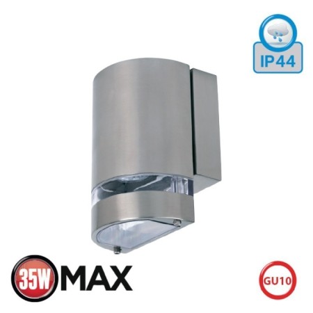 XXLED Lampada da parete da giardino GardenIA-3 GU10 35W cromo