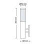 XXLED Lampada da parete da giardino e parco POPLAR-2 E27 60W Tipo 2 - vista dettagliata