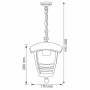 XXLED Garten Deckenleuchte NAR-2 E27 60W Schwarz - Detailansicht