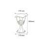 XXLED Garten-Stehleuchte NAR-3 E27 60W Weiss - Detailansicht