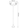 XXLED Lampada da terra da giardino NAR-6 E27 max. 2x60W Nero - vista dettagliata