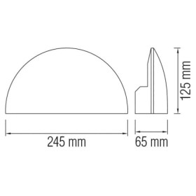 Led Garten Wandleuchte JUNIPER 5.5W 4100K Schwarz