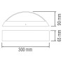 XXLED Lampada da parete da giardino a LED OAK 12W 4200K Nero - vista dettagliata