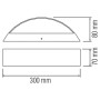 XXLED Lampada da parete da giardino a LED OLEANDER 3W Nero 4100K - vista dettagliata