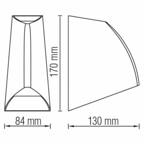 Led Garten Wandleuchte CLUSTER 6W, 4200K Schwarz