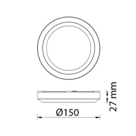 Led Fassadenleuchte DATTE 5W Dunkelgrau
