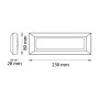 XXLED Applique da giardino a LED HORNGEN 4200K 5W Nero - vista dettagliata