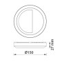 XXLED Led Wandeinbauleuchte LINDEN 4200K 2W Dunkelgrau - Detailansicht