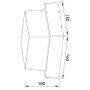 XXLED Lampada da parete da giardino a LED SUGA-12/SC 12W 4200K - vista dettagliata