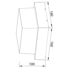 LED Garten Wandleuchte SUGA-12/SC 12W 4200K
