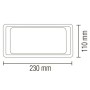 XXLED LED Garten Wandleuchte ALMOND 12W 4200K Schwarz - Detailansicht