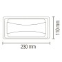 XXLED LED Garten Wandleuchte SESAM 12W 4200K, Schwarz - Detailansicht