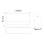 XXLED LED Garten Wandleuchte ANDOUSE 9W 4200K Schwarz - Detailansicht