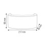 XXLED LED Garten Wandleuchte PROTON-8 8W 4200K Schwarz - Detailansicht