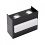 XXLED Led Garten Wandleuchte TWIST-7 7W Schwarz 4200K