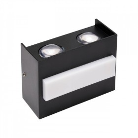 XXLED Led Garten Wandleuchte TWIST-7 7W Schwarz 4200K