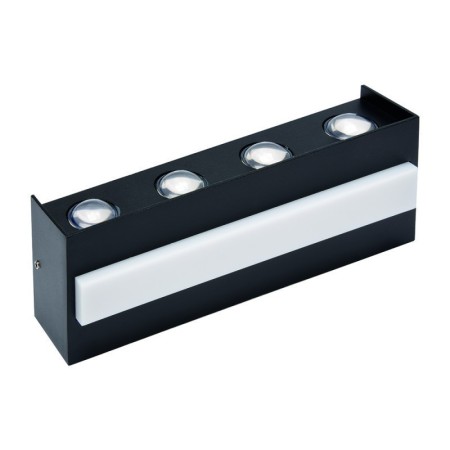 XXLED Led Garten Wandleuchte TWIST-15 15W Schwarz 4200K