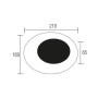 XXLED Led Garten Wandleuchte CLEMENT 24W 4200K schwarz - Detailansicht