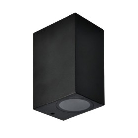 XXLED Led Garten Wandleuchte MAMBA-SQ Quadratisch Schwarz 2xGU10