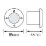 XXLED Lampada a incasso per esterni LED AZUR-1 1W 4000K 85-265V - vista dettagliata