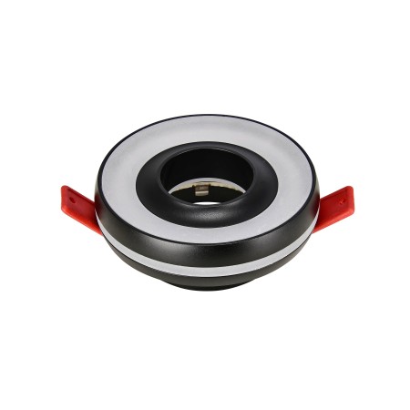 XXLED Downlight-Armatur AZER-1 GU10 Max. 10W Rund Schwarz