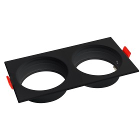 XXLED Downlight-Armatur für Modul-9 und Modul-G, RECESSED-SQ2 GU10 Max. 10W Quadratisch Schwarz