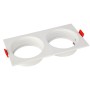 XXLED Downlight-Armatur für Modul-9 und Modul-G, RECESSED-SQ2 GU10 Max. 10W Quadratisch Weiss