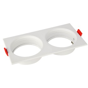 XXLED Downlight-Armatur für Modul-9 und Modul-G, RECESSED-SQ2 GU10 Max. 10W Quadratisch Weiss