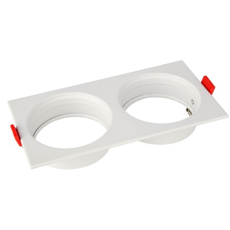 XXLED Downlight-Armatur für Modul-9 und Modul-G, RECESSED-SQ2 GU10 Max. 10W Quadratisch Weiss