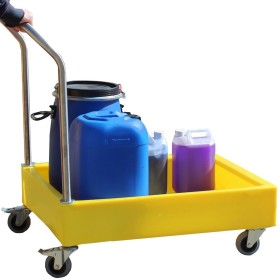 Kleinbehälterwagen mit 100L Auffangwanne