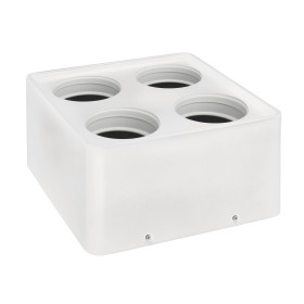 XXLED Downlight-Armatur für Modul-9 und Modul-G, SURFACE-SQ4 GU10 Max. 10W Quadratisch Weiss