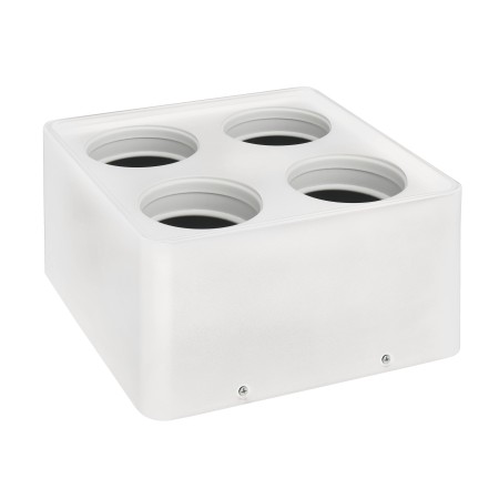 XXLED Downlight-Armatur für Modul-9 und Modul-G, SURFACE-SQ4 GU10 Max. 10W Quadratisch Weiss