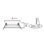 XXLED LED Encastrable HARLEY-5 5W CCT Réglable (3000K, 6500K) Blanc - vue détaillée