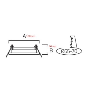 Faretti a incasso LED HARLEY-5 5W CCT Regolabile (3000K, 6500K) Bianco