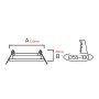 XXLED Faretto a incasso LED HARLEY-10 10W CCT-regolabile(3000K, 6500K) Bianco - vista dettagliata