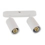 XXLED LED Aufbaustrahler JOKER-2 2xGU10 360° drehbar, 90° schwenkbar Weiss