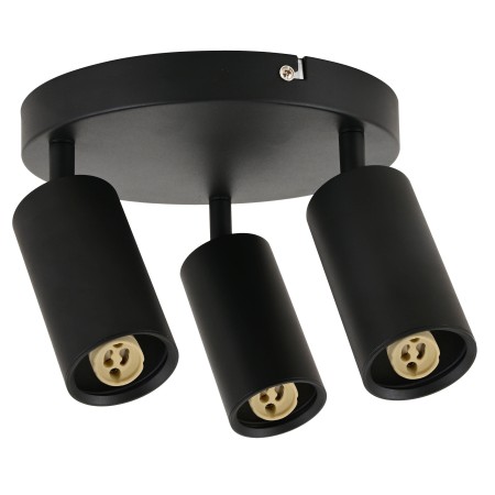 XXLED Proiettore a incasso LED JOKER-4 3xGU10 girevole a 360°, regolabile a 90° Nero rotondo