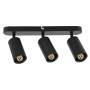 XXLED Proiettore a incasso LED JOKER-3 3xGU10 orientabile a 360°, inclinabile a 90° Nero lineare