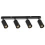 XXLED LED Aufbaustrahler JOKER-5 4xGU10 360° drehbar, 90° schwenkbar Schwarz linear