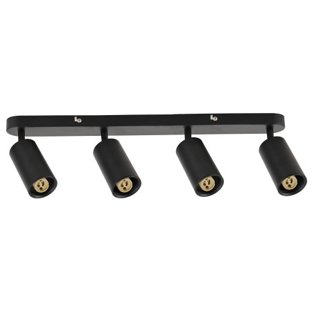 XXLED LED Aufbaustrahler JOKER-5 4xGU10 360° drehbar, 90° schwenkbar Schwarz linear