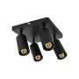 XXLED LED Aufbaustrahler JOKER-6 4xGU10 360° drehbar, 90° verstellbar Schwarz quadratisch